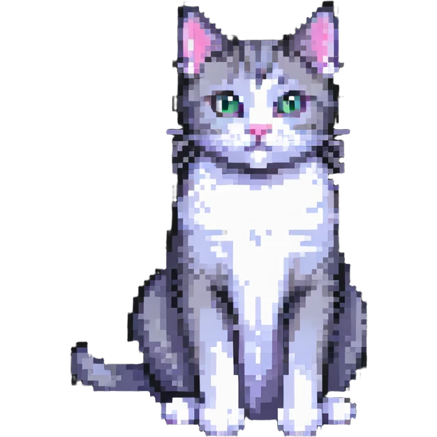 cat sitting pose emoji