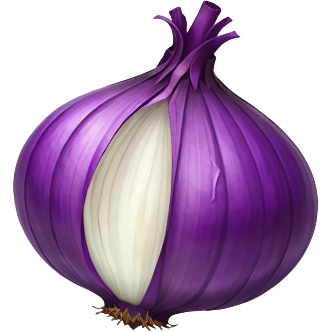 dried purple onion single sphere emoji