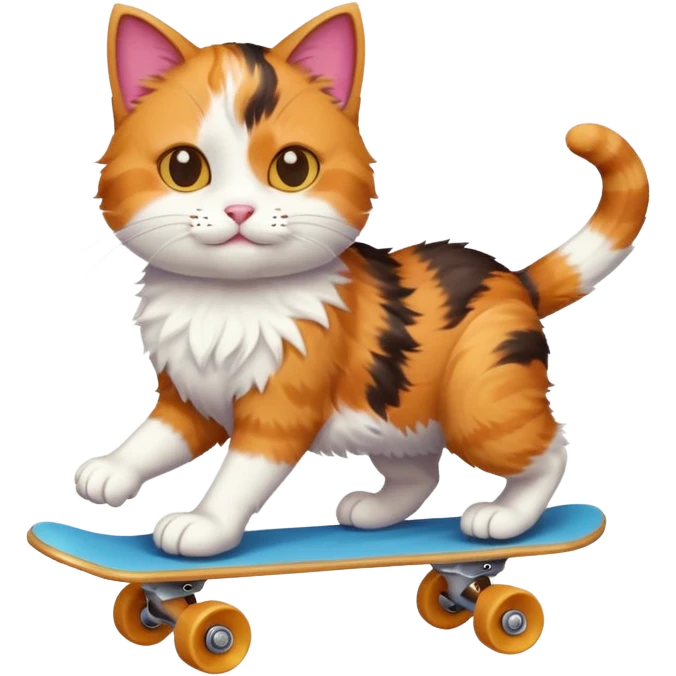 A cat skating  emoji
