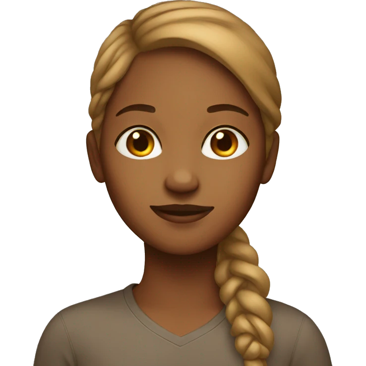 Light brown girl emoji