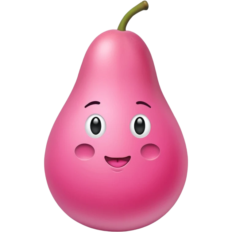 eine birne mit engen kleid sexy und leicht bekleidet pink und auffällig emoji