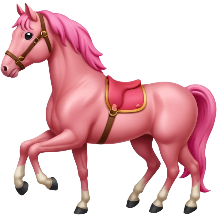 Redpink horse emoji
