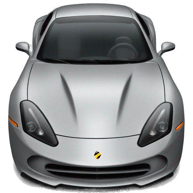 sleek sports car on grey emoji