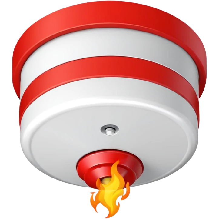 fire alarm on the ceiling  emoji