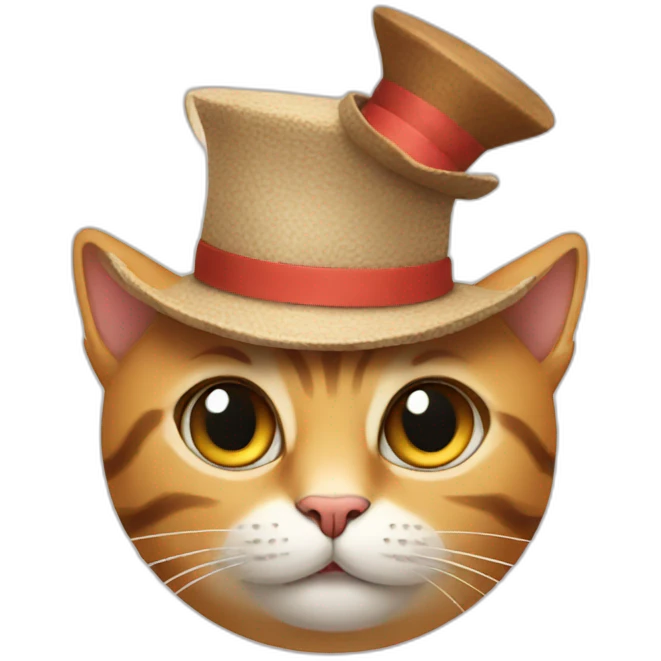 cat and hat emoji