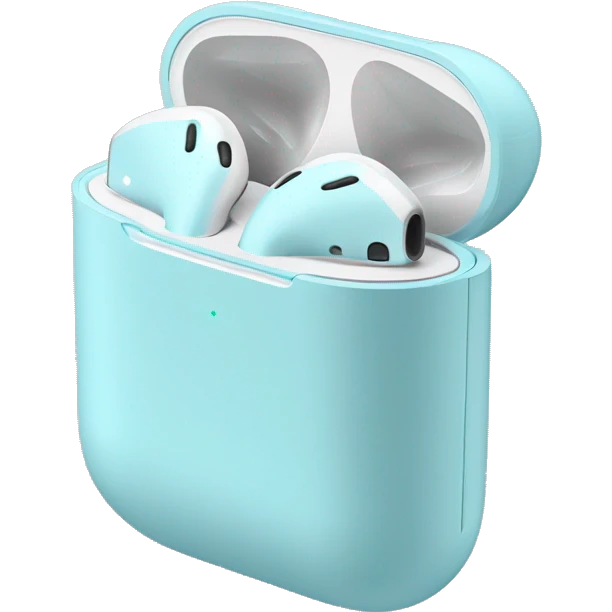 airpods headphones pastel blue emoji