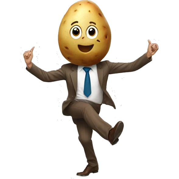 potato dancing with a ret emoji