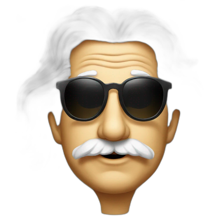 einstein sunglasses emoji