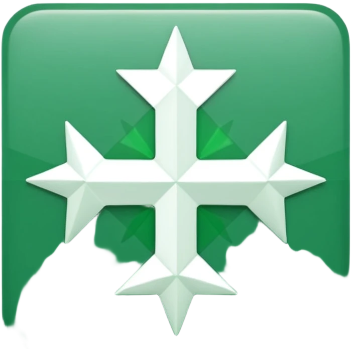 logo BNP Paribas fidèle, carré vert avec quatre étoiles blanches emoji