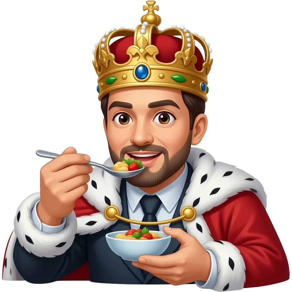 Hola. Soy. Susmajestad. El rey.   El. No tiene.  Varba. El.    Solo. Probaba. La. Comida. De. Shef. Yoryi.  El usa. Pilitos. Chinos emoji