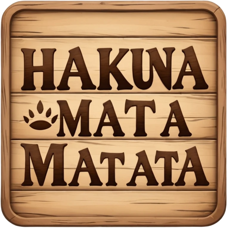 hakuna matata emoji