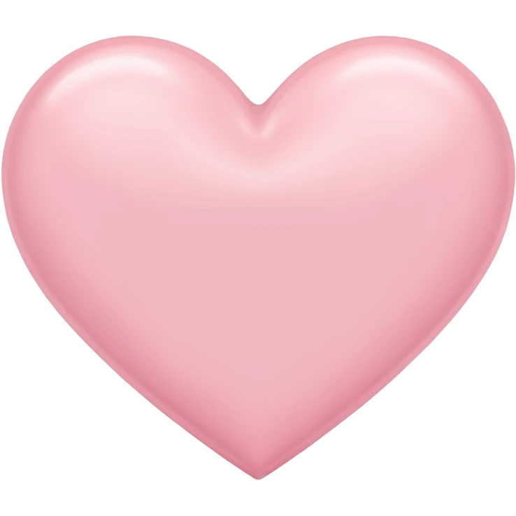 Pastel pink heart emoji