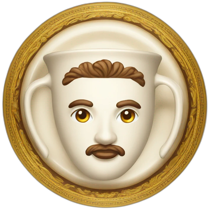 Versace cappuccino cup emoji