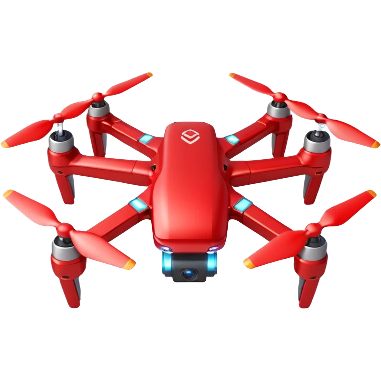 Red Drone – parcel grip + LED light,Courier Drones. emoji