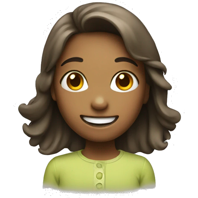 girl smiley face celebrating emoji