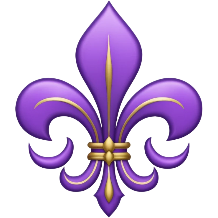 Purple fleur de lis emoji