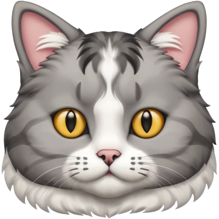 scottish cat with ears folded down emoji