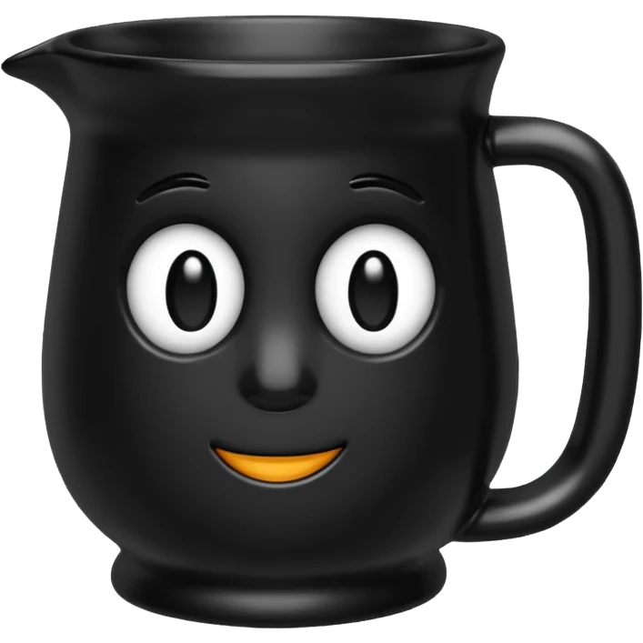 black mug emoji
