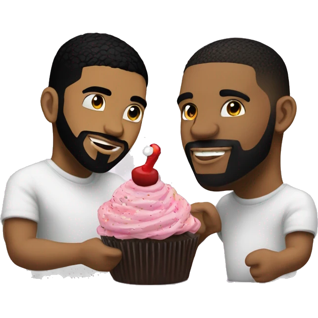 drake and EDP456 eating cupcakes emoji