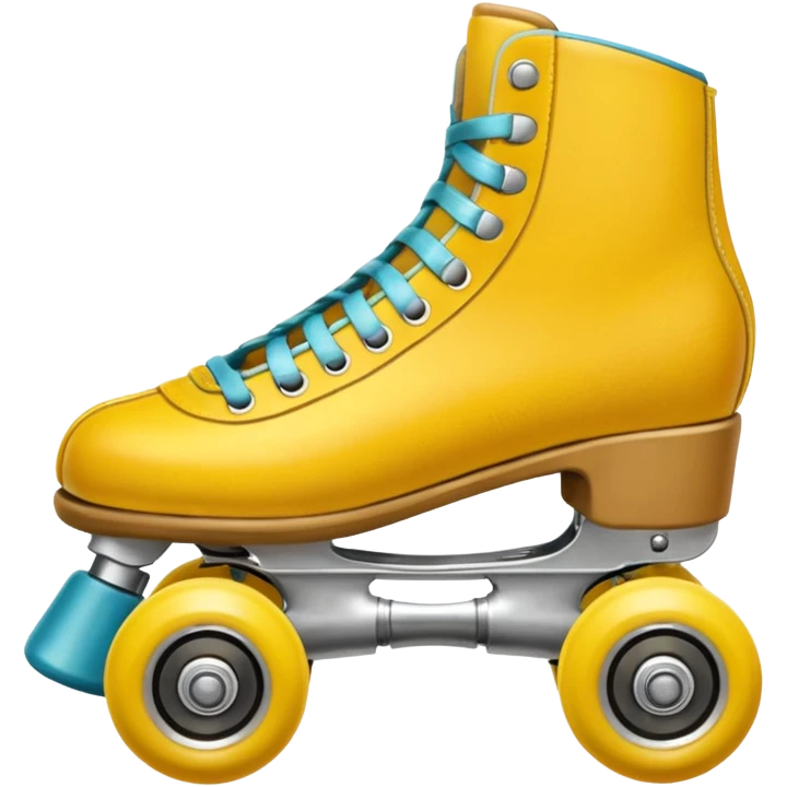 Roller Skates - yellow emoji