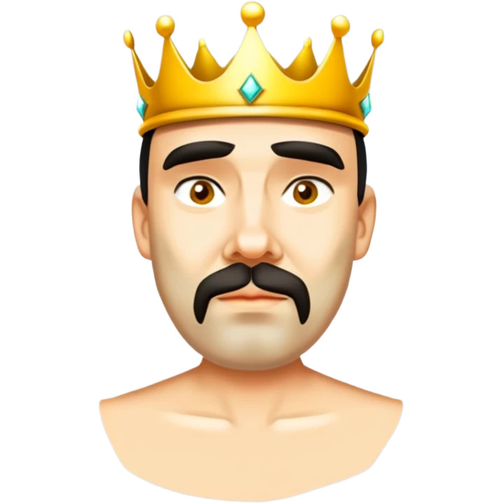 Wearing a crown emoji