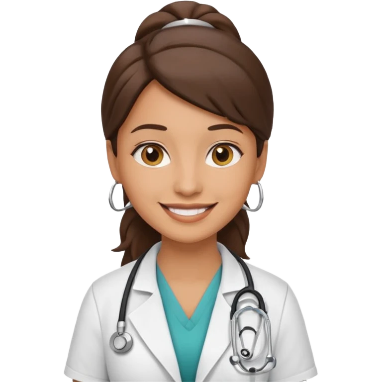 faça uma medica MULHER em forma de emoji em png emoji