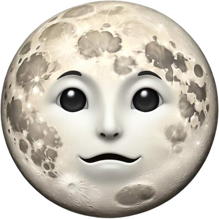White full moon emoji