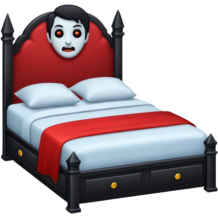 Vampire bed emoji