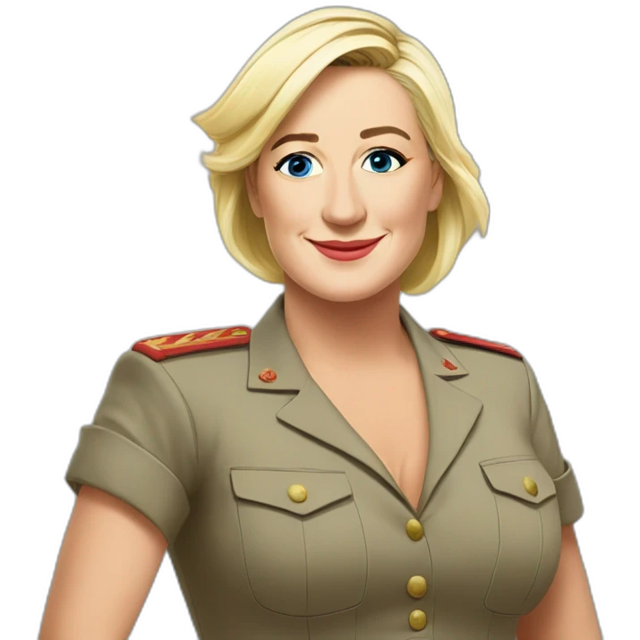 marine le pen pinup emoji