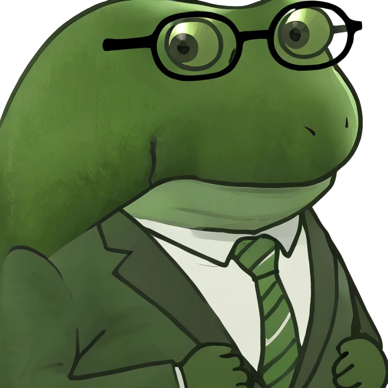 Bufo dreaming about work emoji
