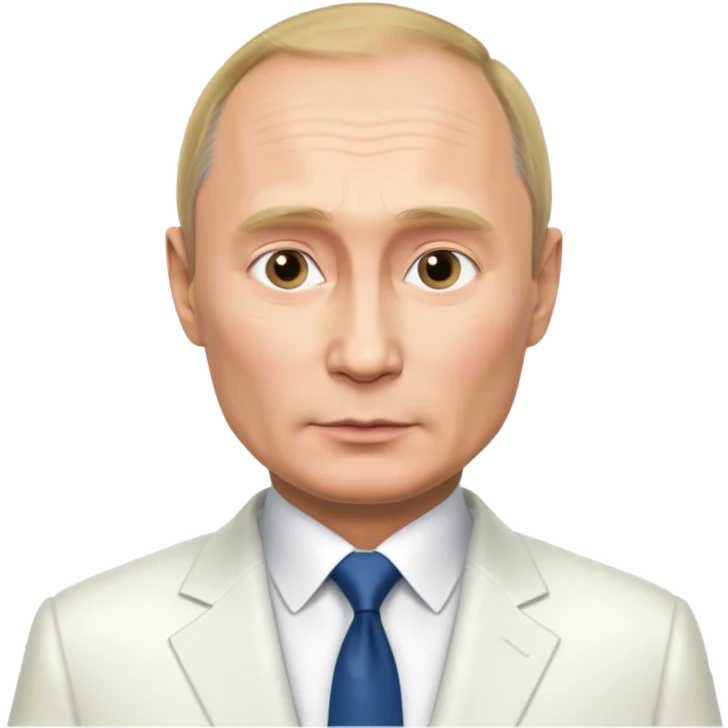 Путин в белом кастюме emoji