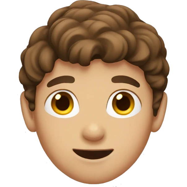 boy with brown hair  emoji