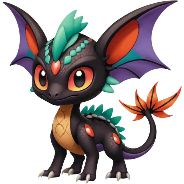 Meloetta-Noivern-Stitch-Toothless-Fakémon-creature-hybrid emoji