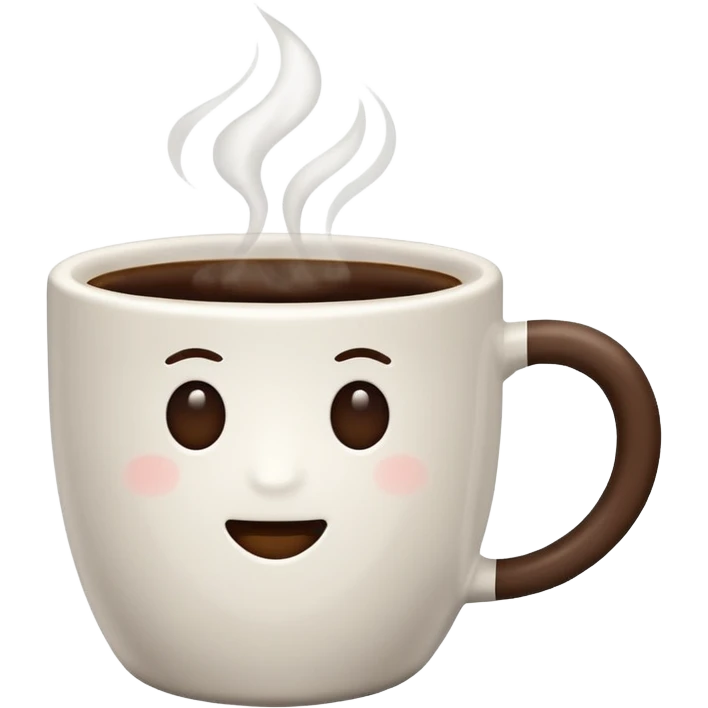 Coffee cup without face emoji