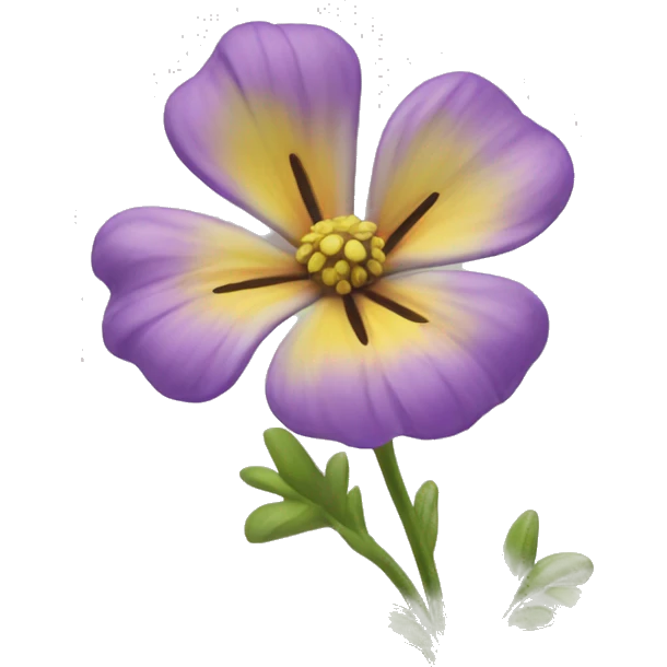 realistic wild flower emoji