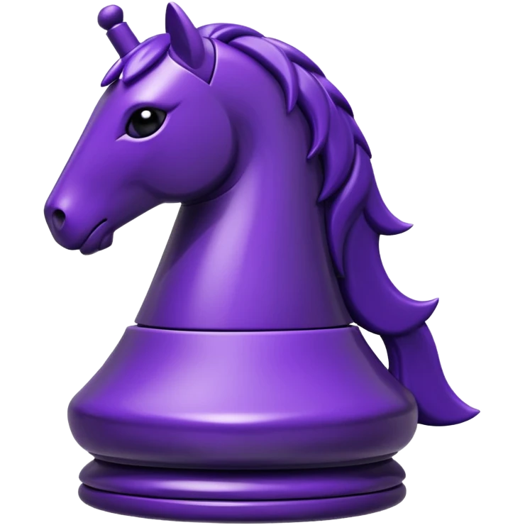 chess knight in dark purple emoji