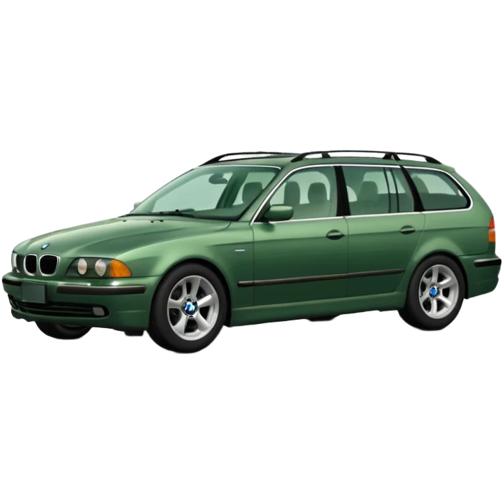 green 2001 BMW 540i wagon emoji