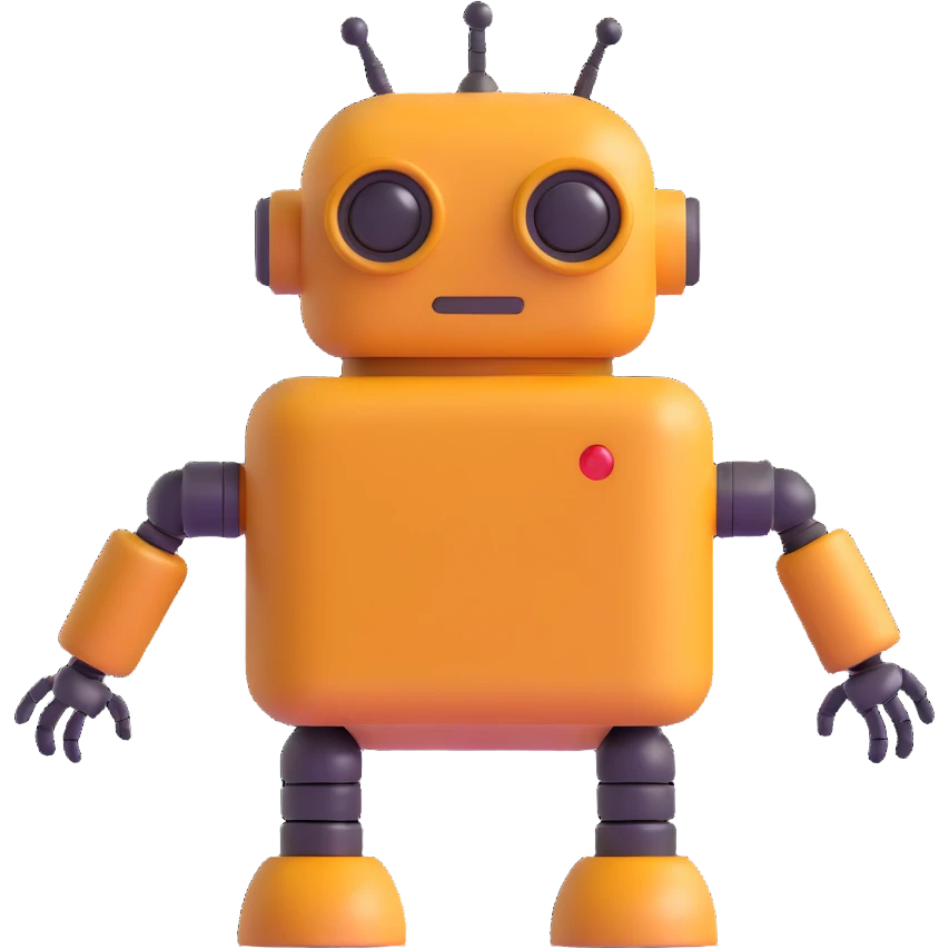 robot made of poop emoji