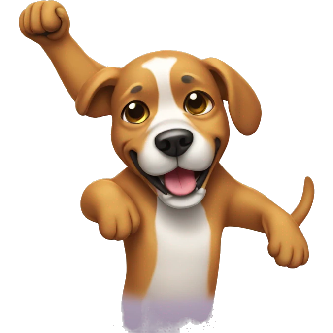 dog dabbing emoji