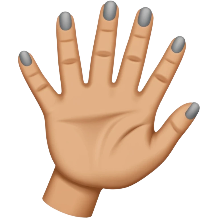 Yvl hand sign hand color grey emoji