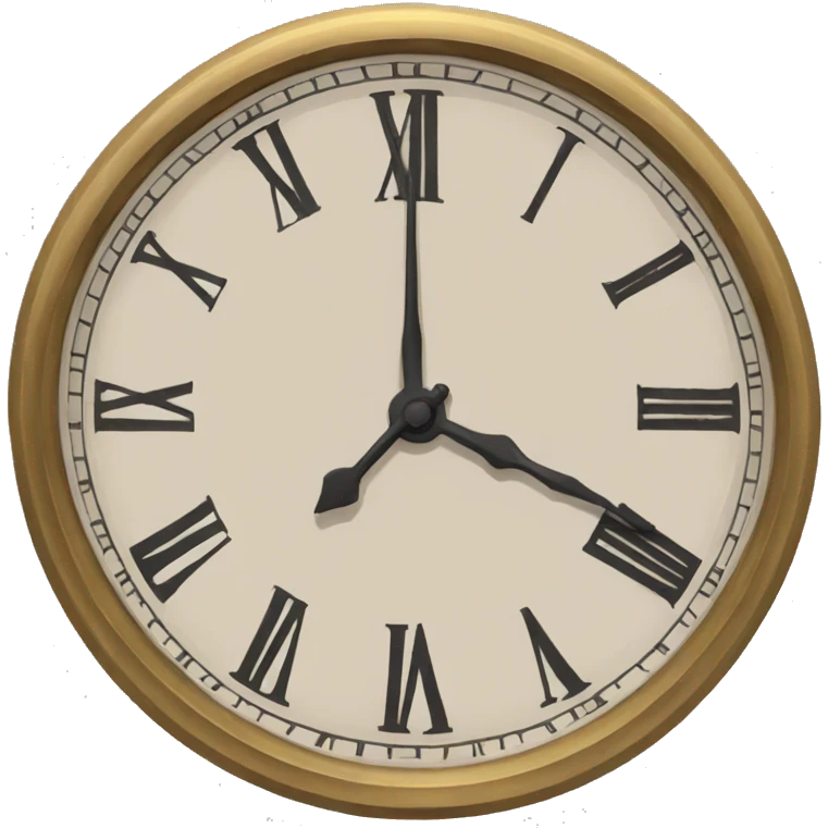 roman clock without hands emoji