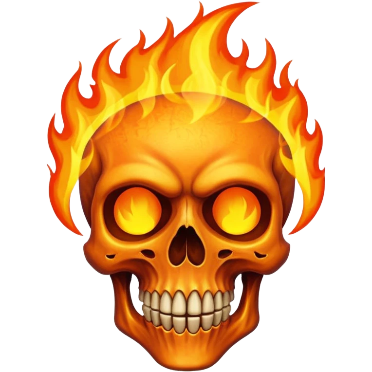 flaming skull emoji
