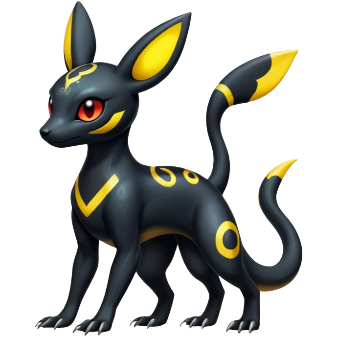 Salandit-Umbreon-Fakémon-hybrid-creature (full body)  emoji