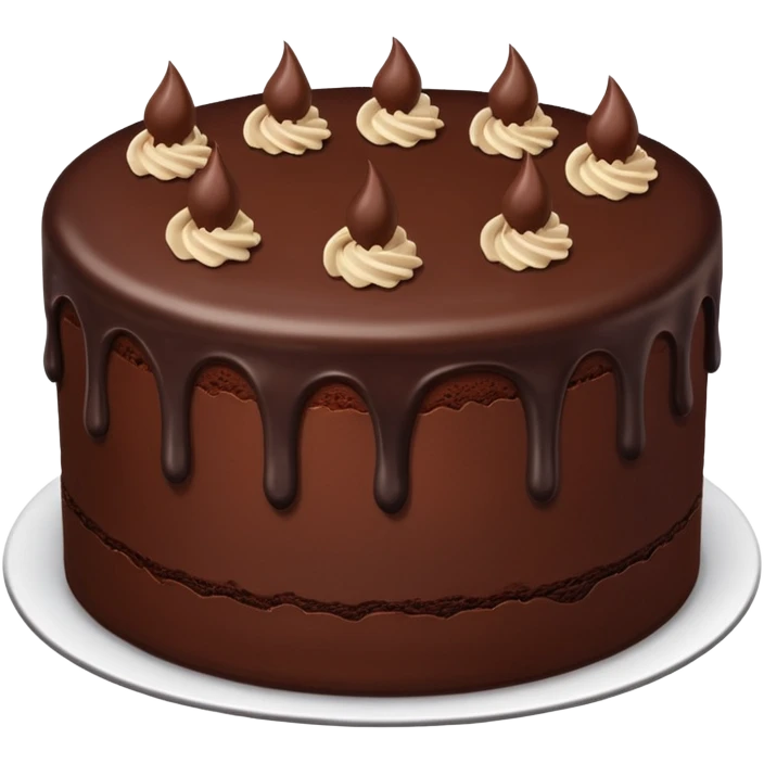 Chocolate cake emoji