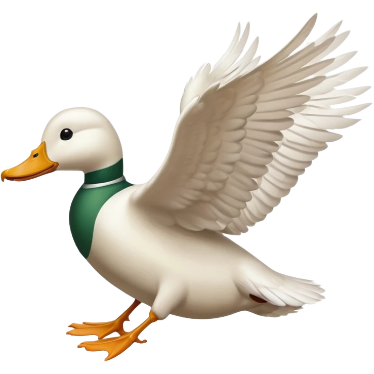 duck flying emoji