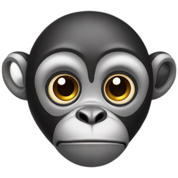 weird monkey emoji