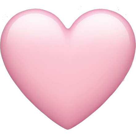 A light pink heart emoji
