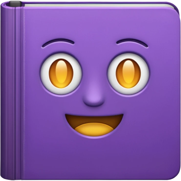 a book in a purple color emoji