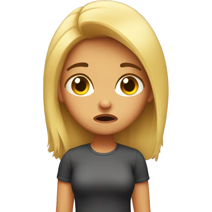girl upset  emoji