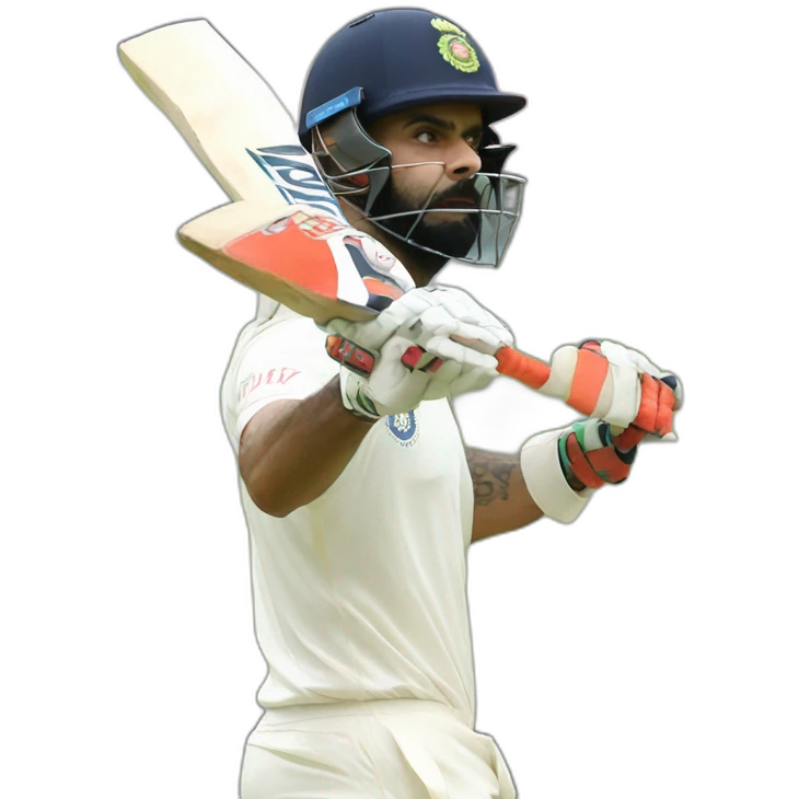 Virat kohli playing straight short emoji